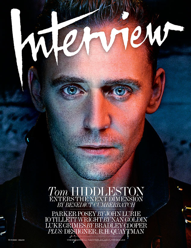 Tom Hiddleston, Interview Magazine, October Issue